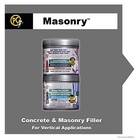 Masonry Epoxy Adhesive Paste 8 Oz Two-part Repair Gray Concrete Crack Filler