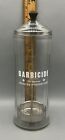 1 Vtg King Research Barbicide Jar Glass Barber s Shop Decor Disinfectant Bottle