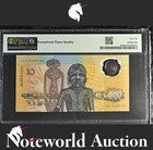 Australia Commemorative 10 Dollars 1988 P 49a Polymer Prefix Aa Unc Pmg 66 Epq
