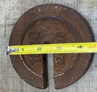 Vintage Cast Iron  2lb    1000 On Scale Platform Scale 4 1 2    Dia  Round Slotted
