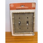 Bamboo Double Switch Plate - Vintage Retro Tiki By General Electric 1977 Pc1010d