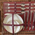 Xl Vtg Brooks Brothers Picnic Wicker Basket