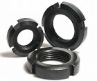 Left Hand Fine Thread Locknut Slotted Nut Retaining Castle Nut M10 - M60 Select