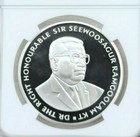 1997 Mauritius Silver 20 Rupees Golden Wedding Anniv Ngc Pf 69 Ultra Cameo Top