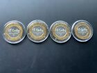 El Cortez Las Vegas  10 Silver Strike Token Lot Of 4