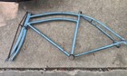 Vintage Prewar 1937 Colson Delmar Long Wheel Base Tall 26  Bicycle Frame Klunker