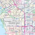 Greater Los Angeles Detailed Region Wall Map  44 x67   W zip Codes