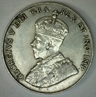 1929 Canada Nickel Five Cents Coin Almost Uncirculated 5c Canadian Coin