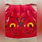 Embroidered Apron Hand Embroidered In Portugal Red Children Apron