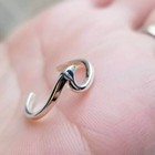 Attractive New Style Women s Fine Solid Metal 925 Sterling Silver Wave Toe Ring