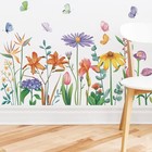 Runtoo Colorful Flower Wall Decals Butterfly Wall Stickers Kids Living Room G   