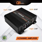 Prv Audio Qs800 4 2ohm Compact 4 Channel Digital Class D Full Range Car Amp 800w