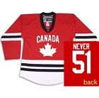 Never 51 Canada Ice Hockey Jersey New  Free Shipping Not Cheap Sublimated