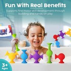 Bunmo Suction Bath Toys     10pc Sensory Tub Toys For Kids Ages 3      Stem Learning