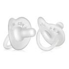 Evenflo Feeding Balance  Stage 1 Silicone Pacifier 0-6m 6pk Clear Bpa-free