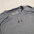 Under Armour Compression Shirt Mens Large Gray Long Sleeve Heatgear Training