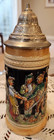 Vintage Dbgm German Ceramic Beer Stein - Pewter Lid - Made In West Germany