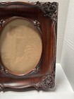 Vintage Ornate Carved Heavy Picture Frame 12x14  Brown maroon Rabbet Size 10 x8 
