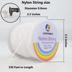 Lustember 0 8mm Nylon String  Strong Bracelet String  Durable Nylon Cord For Jew