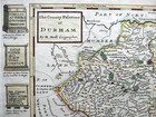 County Durham By Herman Moll C1724  Original Antique Copper Engraved Map