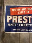 Vintage 1940s-50s Prestone Anti-freeze Cloth Banner Excellent   36    X 60   