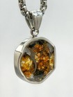 Kenya Sericho Pallasite Meteorite Pendant Necklace