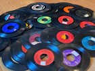 Lot Of 10 Vintage Vinyl Records For Crafts Decoration Art 7  45 Rpm Singles