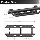 Upgraded Running Boards For 2018-2025 Jeep Wrangler Jl 4 Door Side Step Nerf Bar