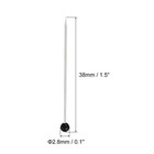 500 X Sewing Pins Ball Glass Head Straight Quilting Pin Black