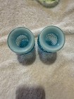 Vintage Fenton Glass Vase Blue Opalescent