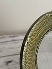Ashleigh Manor Small Round Picture Frame Gold Metal Enamel Vintage 5   