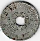 Oklahoma Consumer s Tax Check   1   Token Coin - Aluminum - Vintage