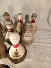 10  Vintage Brunswick Red Crown saunders Wilhem strike Master Duck Pins