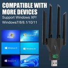 New 1300mbps Dual Band 2 4g 5g Wireless Usb 3 0 Wifi Adapter Network Card Dongle