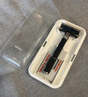 Vintage 1977 Gillette Adjustable 1-9 Slim Black Beaty Safety Razor W Box X-2