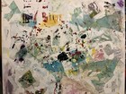 Abstract Mixed Media Collage Acrylic Art On Canvas