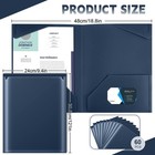 Henoyso 60 Pack Plastic Folders Clear Front Pockets Bulk Heavy Duty File