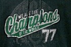 Vintage Queen We Are The Champions Pullover Sweatshirt Hoodie Small Black green