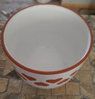 Vtg Steninge Lergods Uppsala Sweden Mcm Pottery Vase Planter Hearts Cottagecore