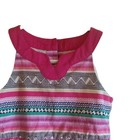 Gymboree Girls 5t A-line Geometric Sleeveless V-neck Knee Dress Lined Pink