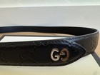 Gucci Beltssima 474313 Black Belt Leather Men s Gg Signature Icon