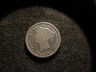 1884 Vg F Solid Bold Canada Silver Ten 10 Cents Nice Coin Ncx