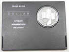2005 Canada  1 Silver Proof Dollar 25 175g 9999 Fine Silver W Coa  Case    Stand