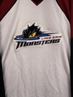 Vintage Lake Erie Monsters Reebok Hockey Jersey Ahl Avalanche Minors Goalies