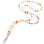 Beaded Phone Lanyard Strap Beaded Phone Charm Chain Kawaii Bracelet Keychain