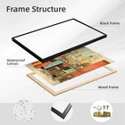 Vintage Studio Desk Framed Canvas Print Art Print Wall Art Painting Decor