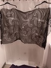 Belly Dance Black And Silver Rayon Shawl Scarf Prom Poolside Cover Up