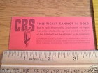 Cbs Hollywood Vintage Radio Show 1951 How To Roger Price Ticket