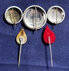 Lot Of Vintage American Red Cross Pins With An Imposter   1924 - 1950s  Wwii Ww2