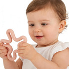 3 Pack Coral Flower Ring Teether Baby Teething Toys Silicone Teether Ring Toys F